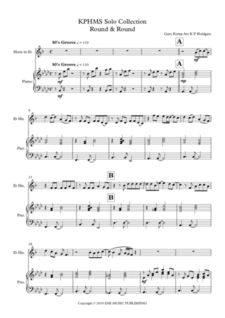 Round And Round (arr. Kevin P Holdgate)