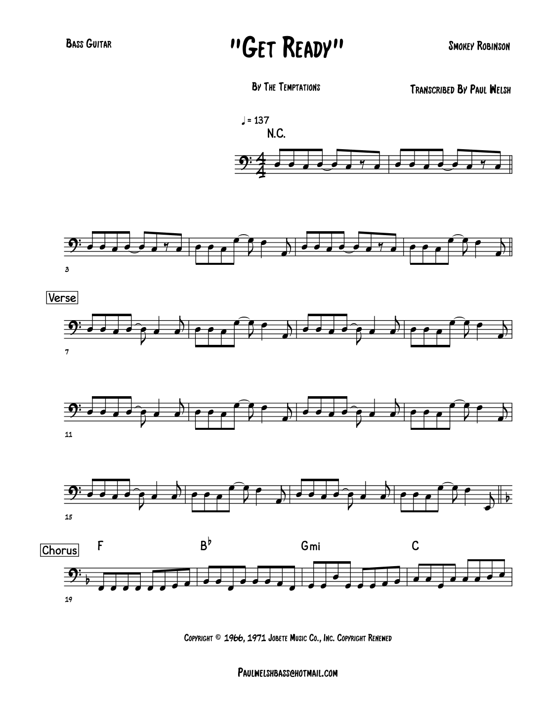 Get Ready (arr. P Welsh)