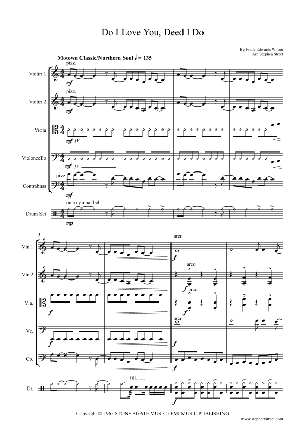 Do I Love You (indeed I Do) (arr. Stephen Street)