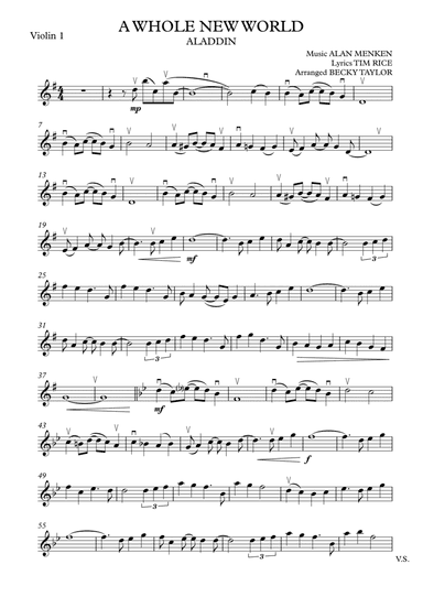 A Whole New World (arr. Becky Taylor)