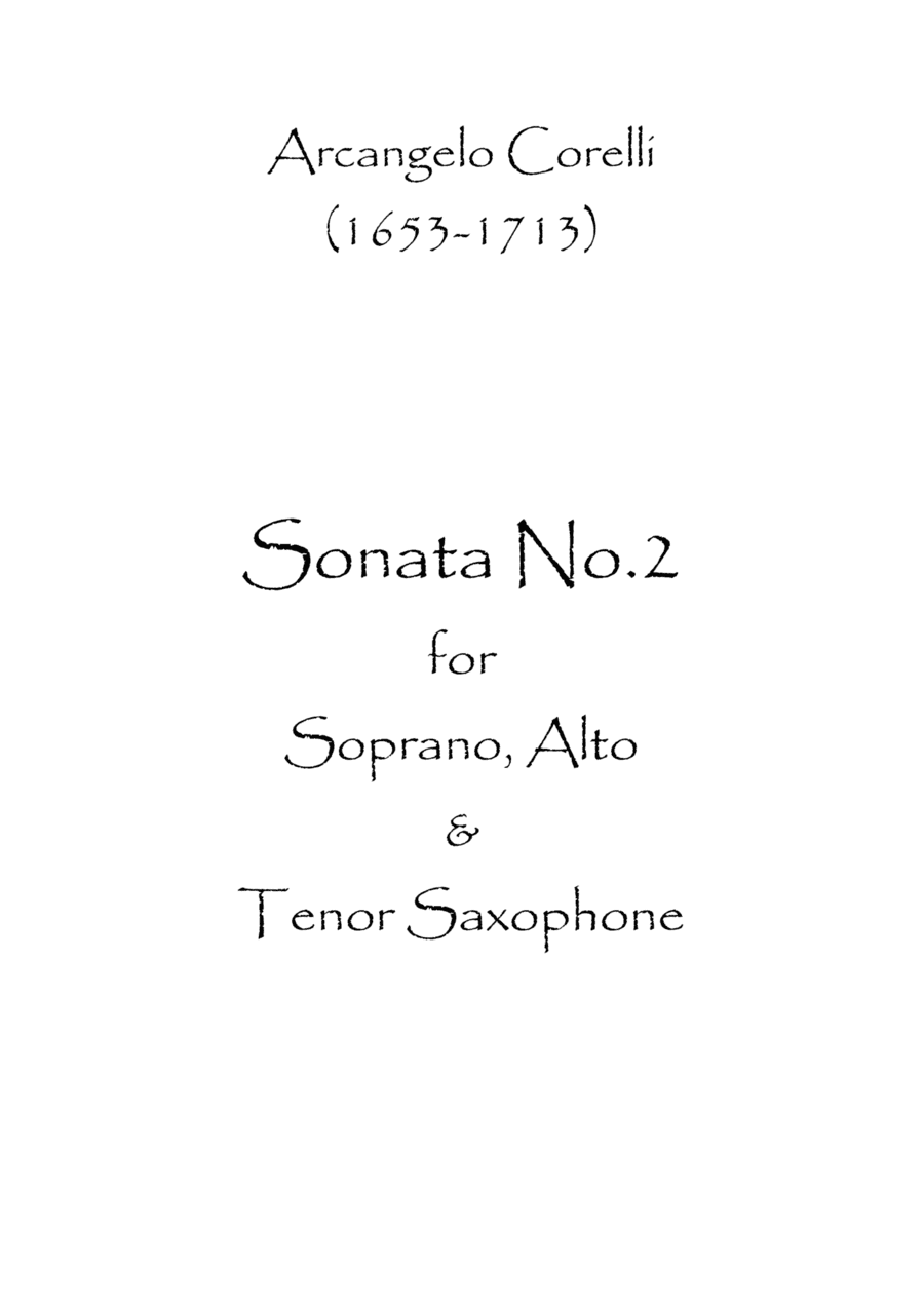 Sonata No.2 (arr. Spence Bundy)