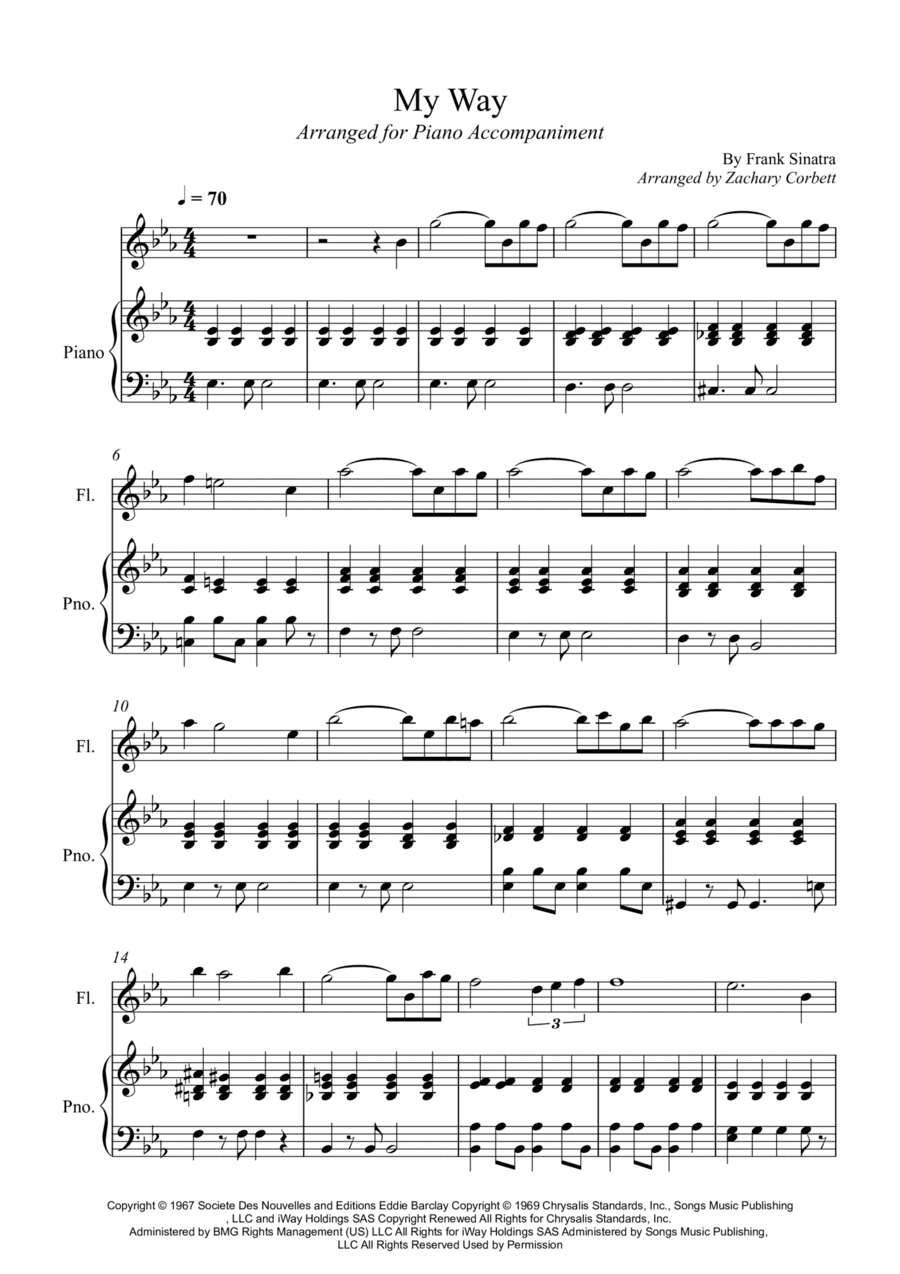 My Way (arr. Zachary Corbett)
