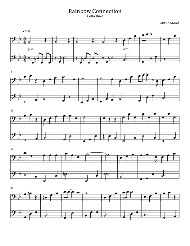 The Rainbow Connection (arr. Music Mood)
