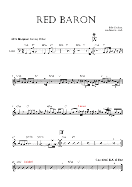 Red Baron (arr. Ollie Kaiper-Leach)