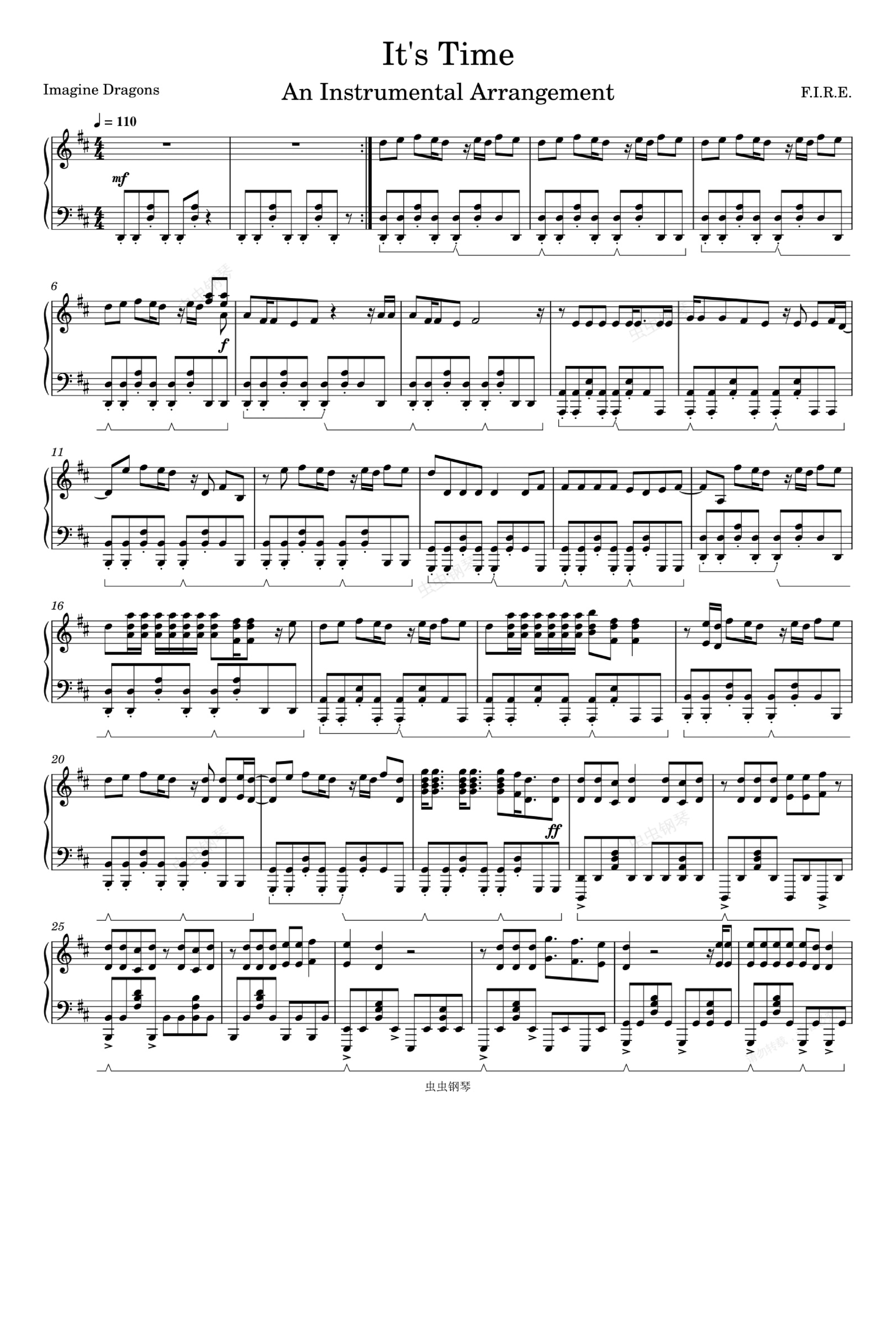 It's Time (arr. Imagine Dragons)