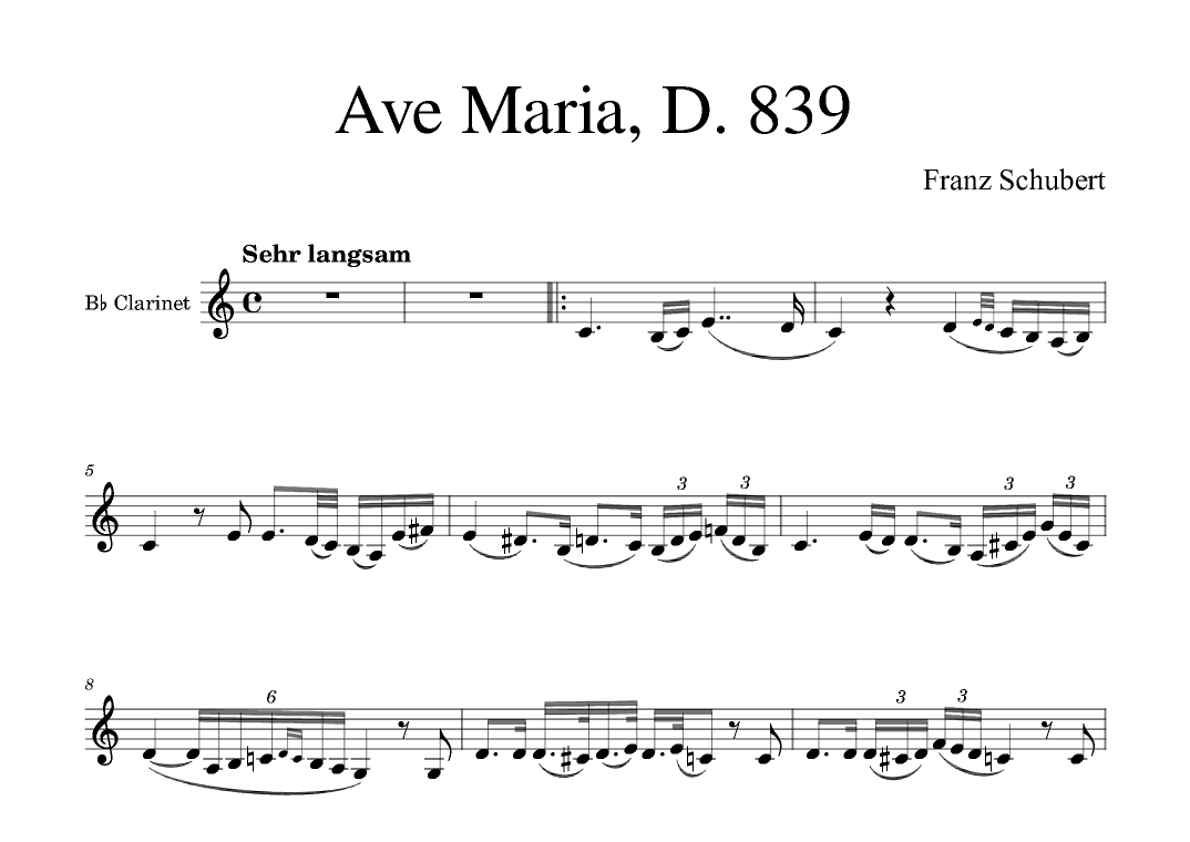 Ave Maria (arr. Golden Skull Editions)