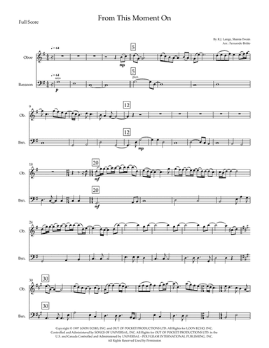 From This Moment On (arr. Fernando Britto)