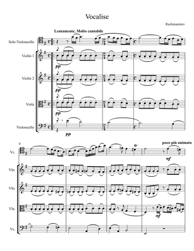 Vocalise (arr. Jacob Mashak)