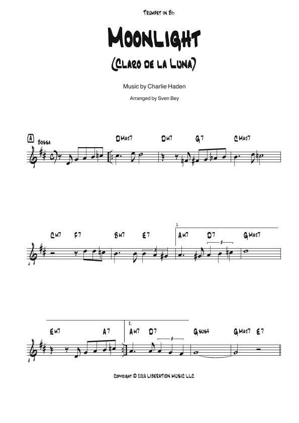 Moonlight (arr. Sven Bey)