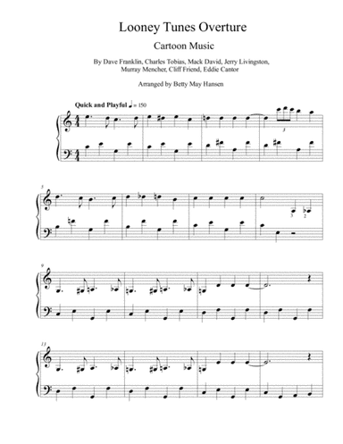 Looney Tunes Overture (arr. The Betty May Hansen Collection)