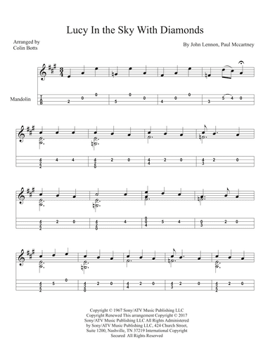 Lucy In The Sky With Diamonds (arr. Colin Botts)