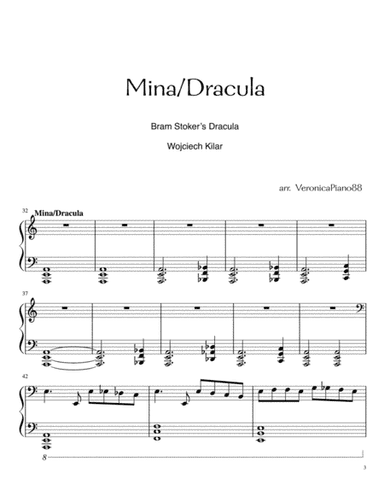 Mina/dracula (original Extended Version) (arr. VeronicaPiano88)