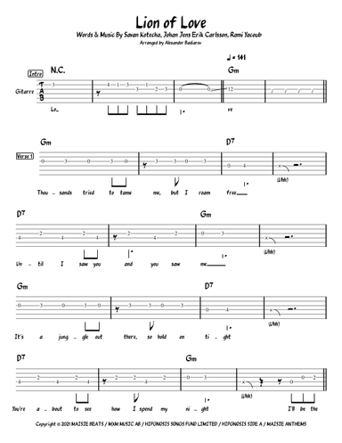 Lion Of Love (arr. Alexander Badiarov)