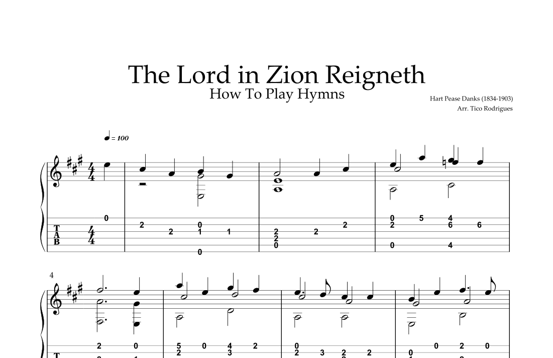 The Lord in Zion Reigneth (arr. Tico Rodrigues)