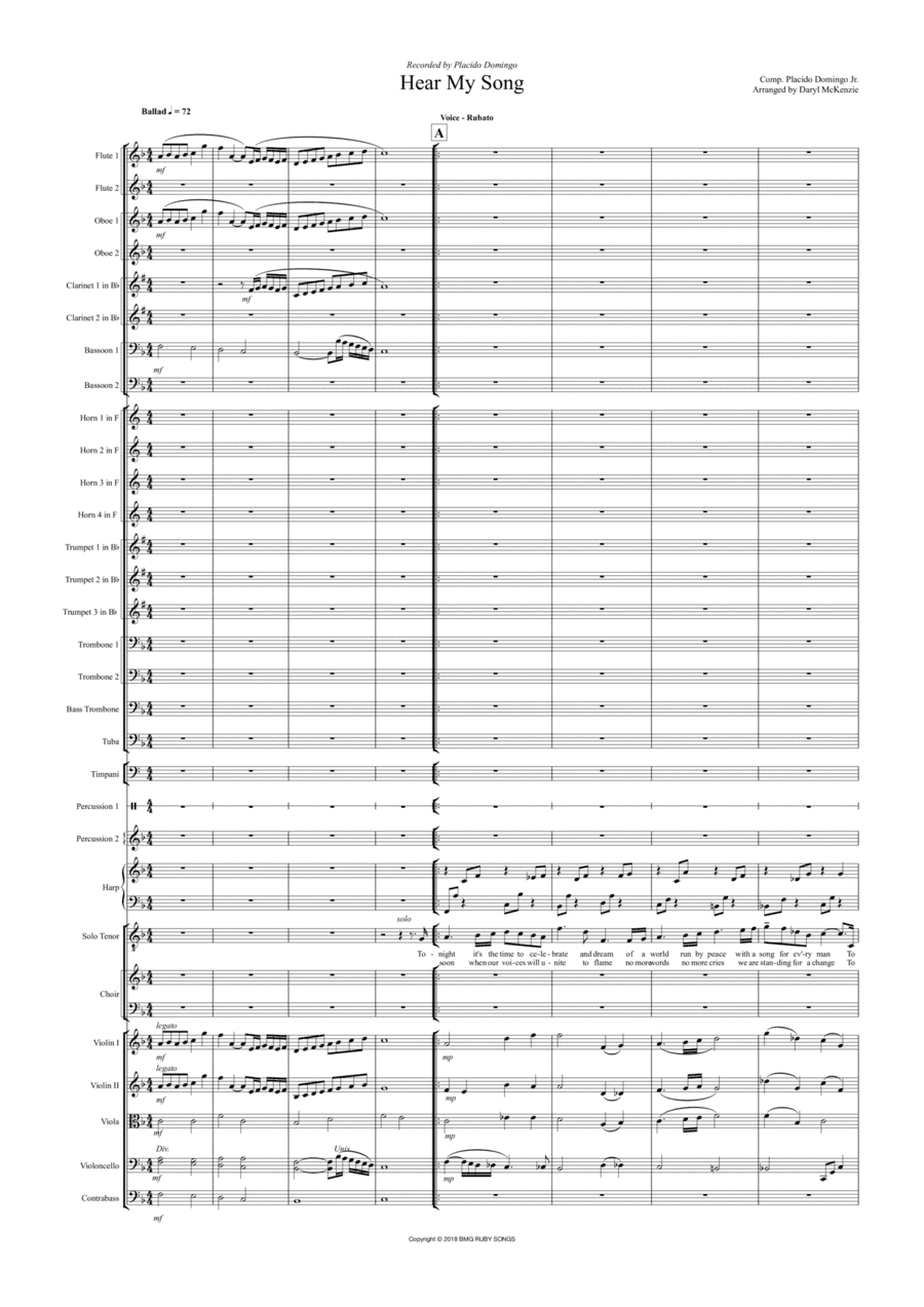 Hear My Song (arr. Daryl McKenzie)