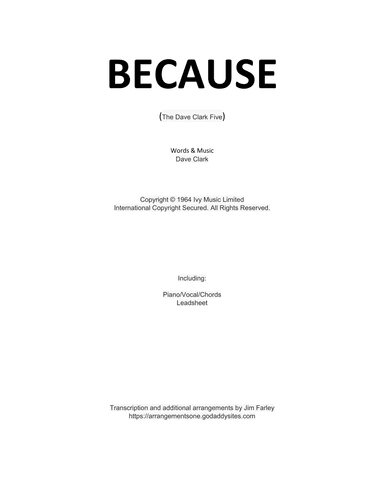 Because (arr. Jim Farley)