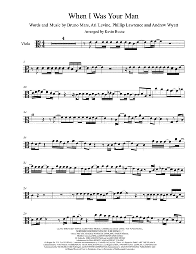 When I Was Your Man (arr. Kevin Busse)