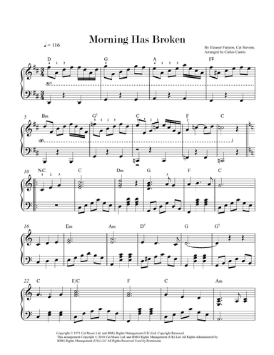 Morning Has Broken (arr. Carlos Castro)