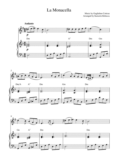 La Monacella (arr. Kaiserin Rebecca)