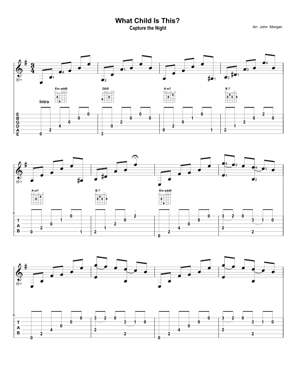 What Child is This? (arr. John David Morgan)
