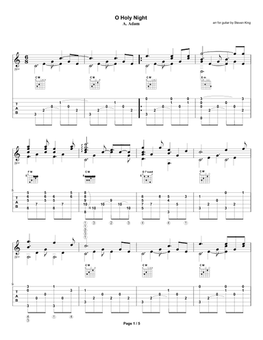 O Holy Night (arr. Steven King)