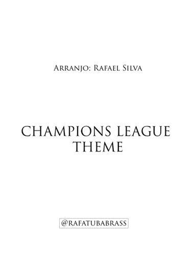 Uefa Champions League Team (arr. Rafael Silva @rafatubabrass)