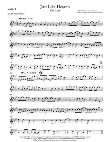 Just Like Heaven (arr. Thomas Winter)