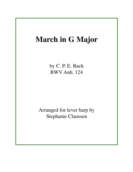 March in G Major (Lever harp) (arr. Stephanie Claussen)