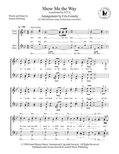 Show Me The Way (arr. Cris Conerty)