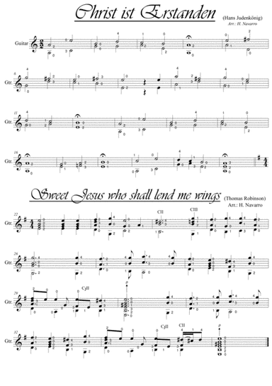 Christ ist Erstanden - Sweet Jesus Who Shall Lend Me Wings (arr. José Hernán Navarro Sánchez)