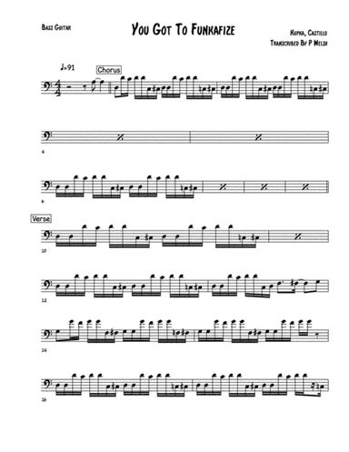 You Got To Funkifize (arr. Paul welsh)