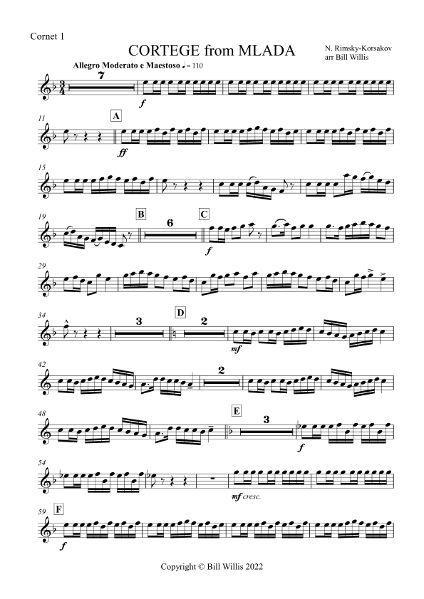 Procession of the Nobles, Cortege from Mlada (arr. Bill Willis)