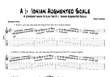 Ab Ionian Augmented Scale (4 Ways to Play)