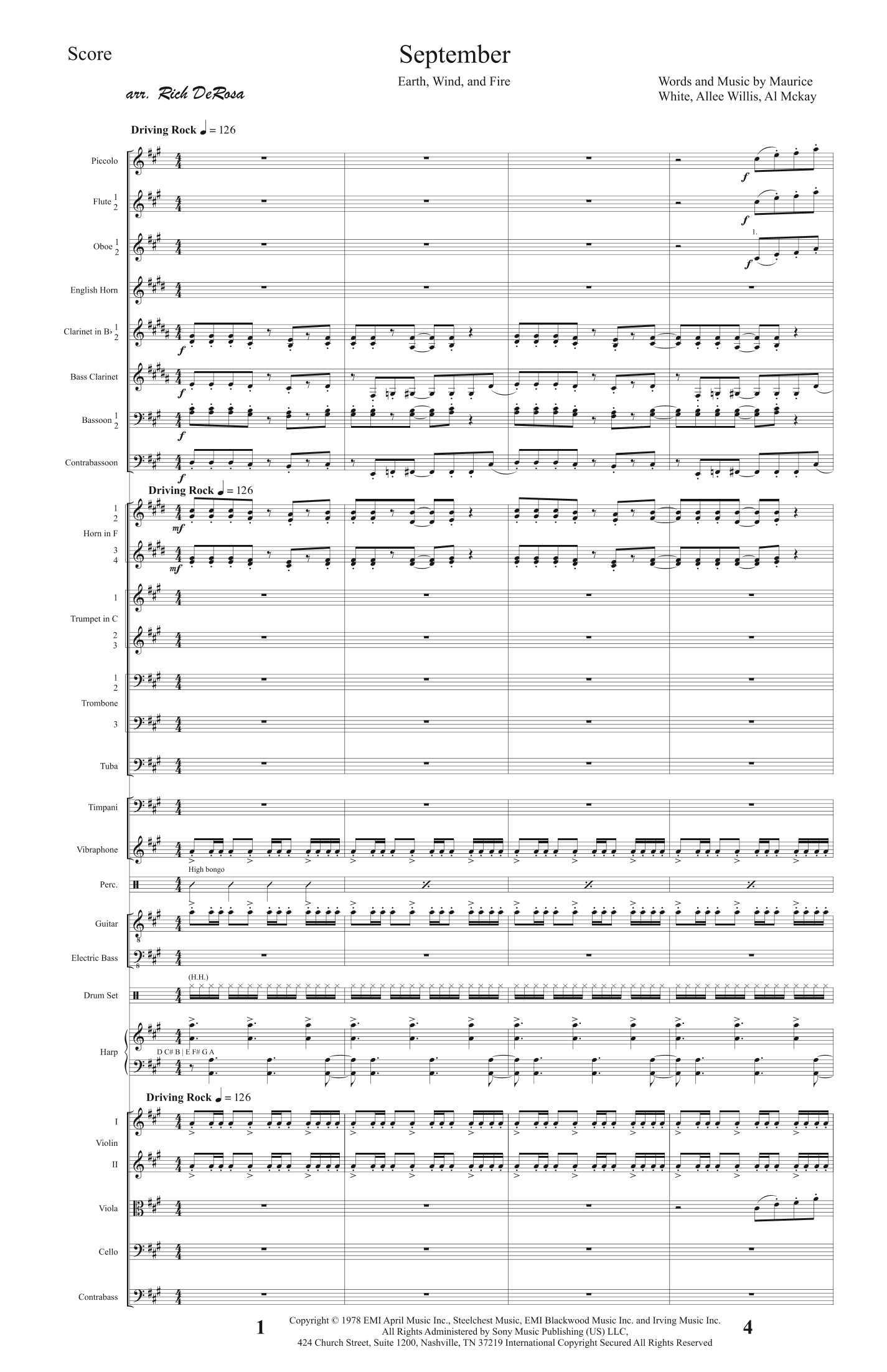 September (arr. Richard DeRosa)