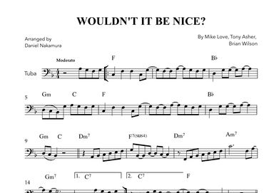 Wouldn't It Be Nice (arr. Daniel Nakamura)