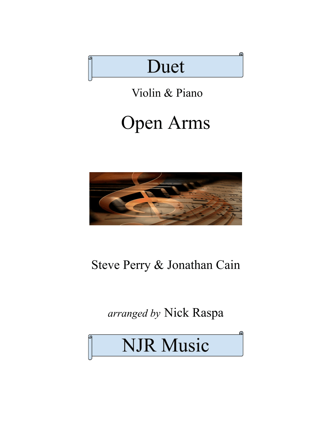 Open Arms (arr. Nick Raspa)