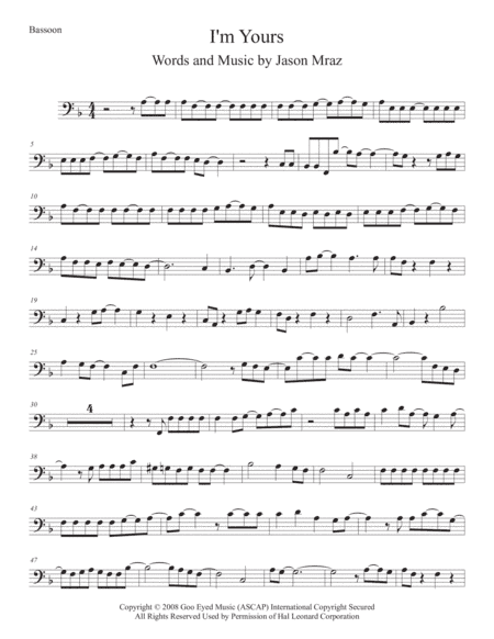 I'm Yours (arr. Kevin Busse)