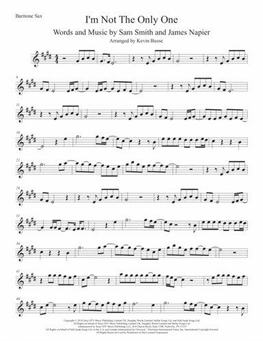 I'm Not The Only One (arr. Kevin Busse)