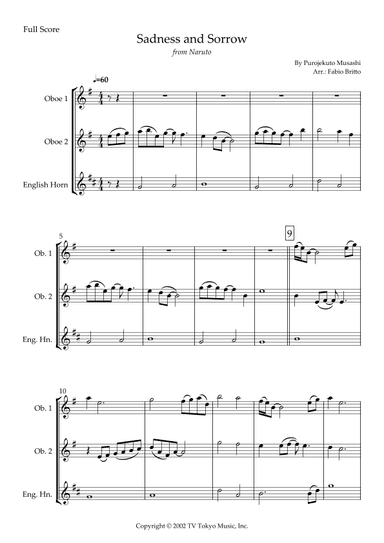 Sadness And Sorrow (arr. Fabio Britto)