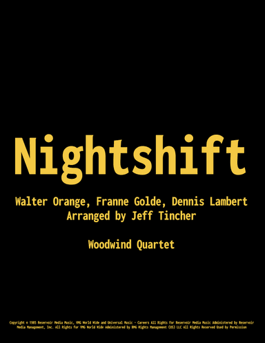 Nightshift (arr. Jeff Tincher)