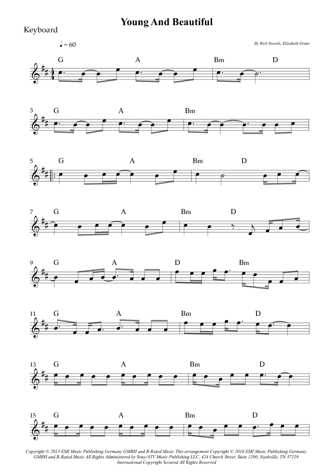 Young And Beautiful (arr. Wesley S. SIlva)