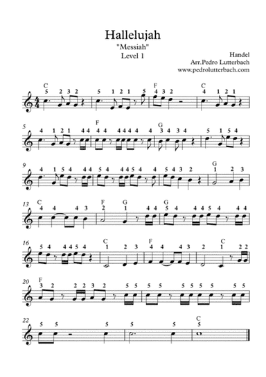 Hallelujah - Messiah (arr. Pedro Lutterbach)