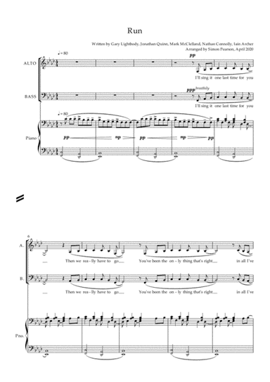 Run (arr. Simon Pearson)