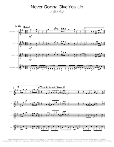 Never Gonna Give You Up (arr. Ygor Nunes)