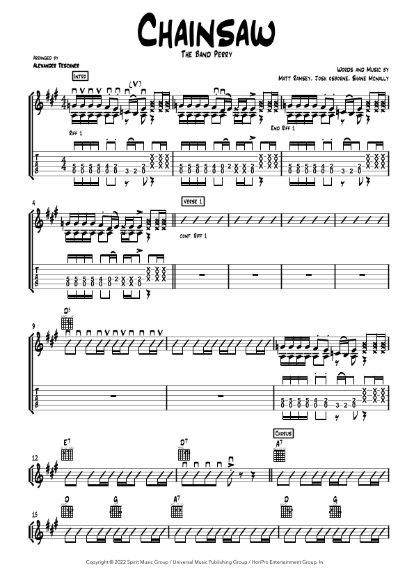 Chainsaw (arr. Alexander Teschner)