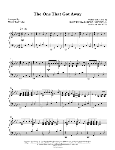 The One That Got Away (arr. Matt Sawicki)