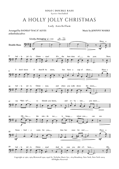 A Holly Jolly Christmas (arr. Danilo "Daca" Alves)