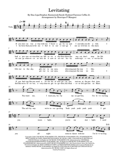 Levitating (arr. Henrique F Mangoni)
