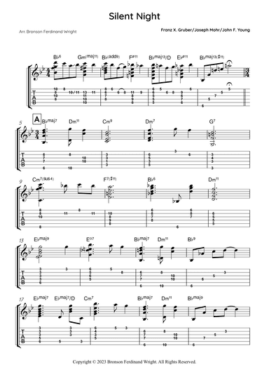 Silent Night (arr. Bronson Ferdinand Wright)