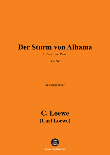 C. Loewe-Der Sturm von Alhama,in c sharp minor,Op.54 (arr. OSM Press)